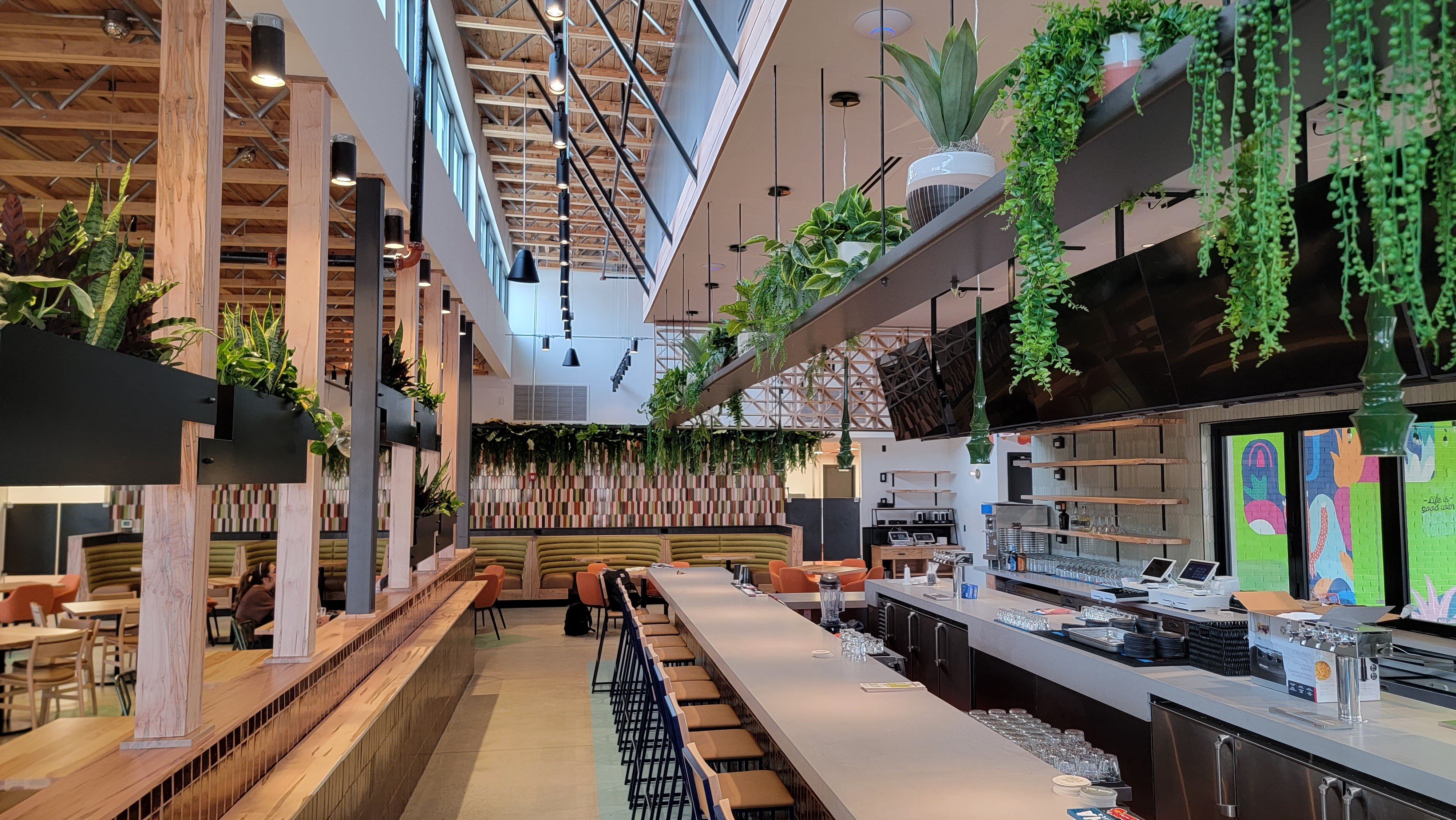 Plants at restaurant by Peachtree Plants