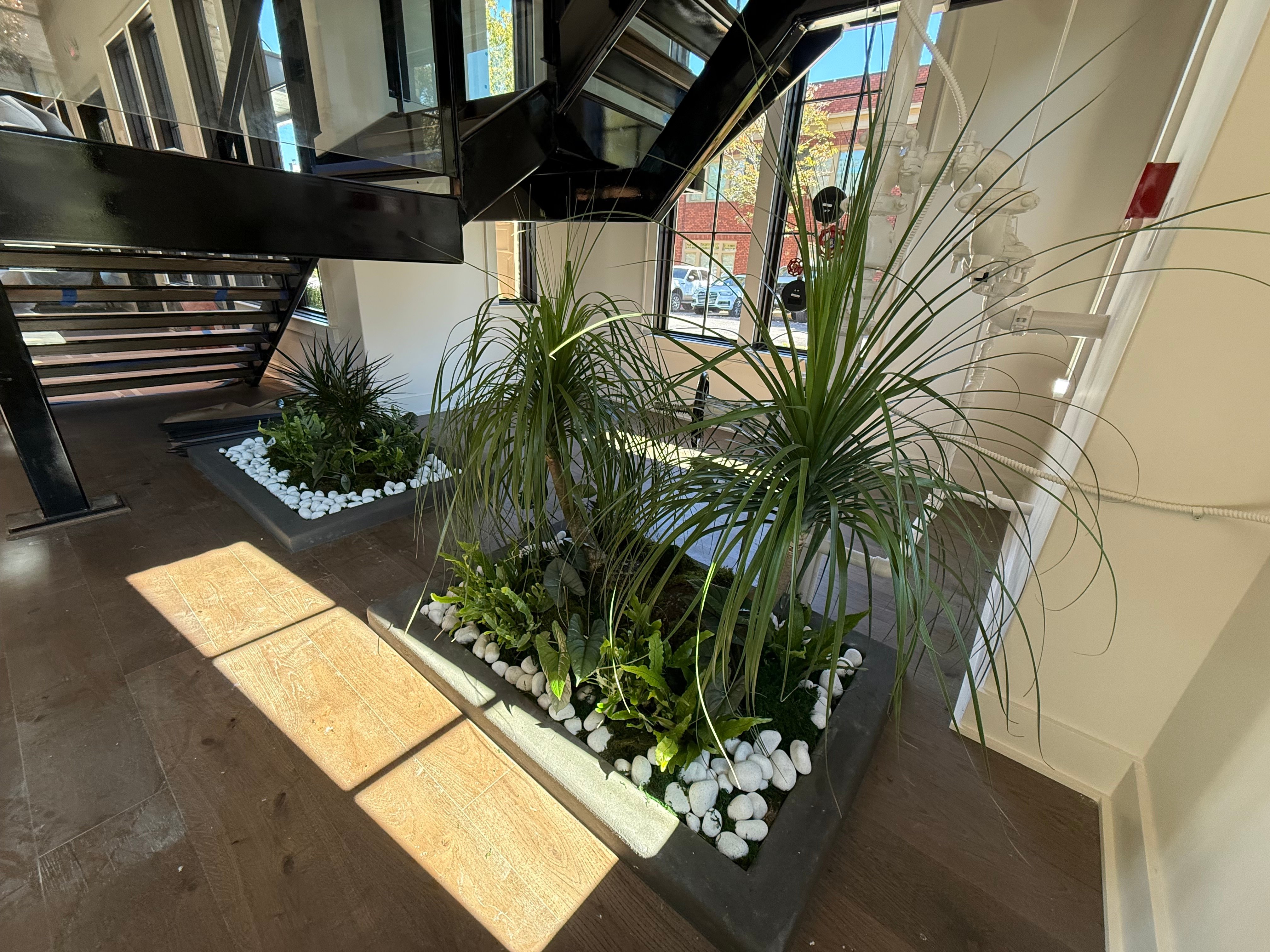 Plant design under stairs